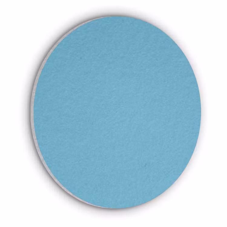 Ocean - Teal - Blauw Akoestische PET Vilt - Rond klein 838 -3d