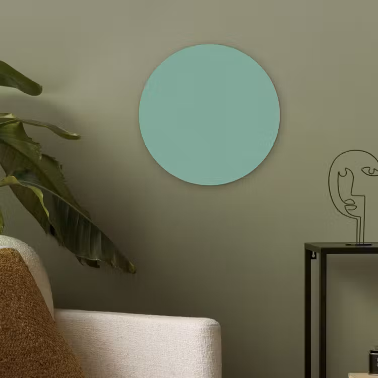 Ocean - Jade - Groen Akoestische PET Vilt - Rond klein 838 -sfeer2