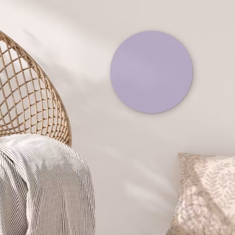 Pastel - Lilac - Paars Akoestische PET Vilt - Rond klein 838 -sfeer4