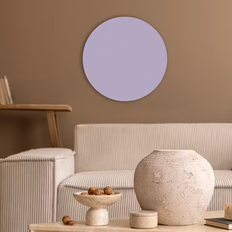 Pastel - Lilac - Paars Akoestische PET Vilt - Rond klein 838 -sfeer1