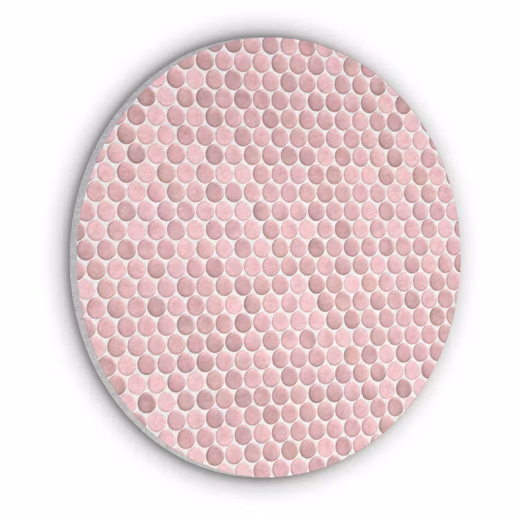 Penny - Mozaïek - Lichtroze Akoestische PET Vilt - Rond klein 838 -3d