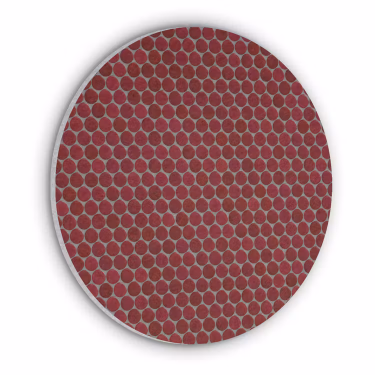 Penny - Mozaïek - Rond - Rood Akoestische PET Vilt - Rond klein 838 -3d