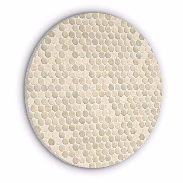 Penny - Mozaïek - Zand Akoestische PET Vilt - Rond klein 838 -3d