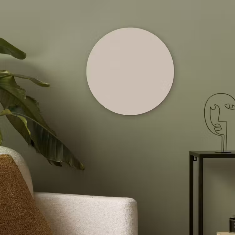 Raw - Linen - Nude Akoestische PET Vilt - Rond klein 838 -sfeer2