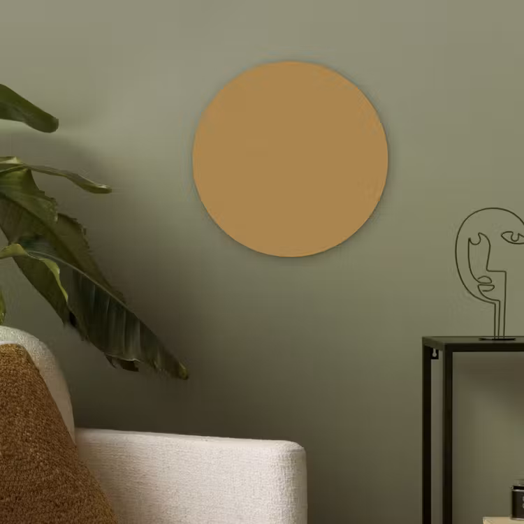 Rhythmic - Ochre - Geel Akoestische PET Vilt - Rond klein 838 -sfeer2