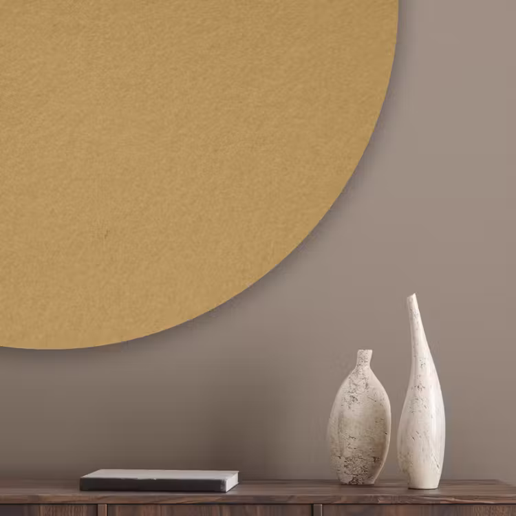 Rhythmic - Ochre - Geel Akoestische PET Vilt - Rond klein 838 -sfeer5_closeup