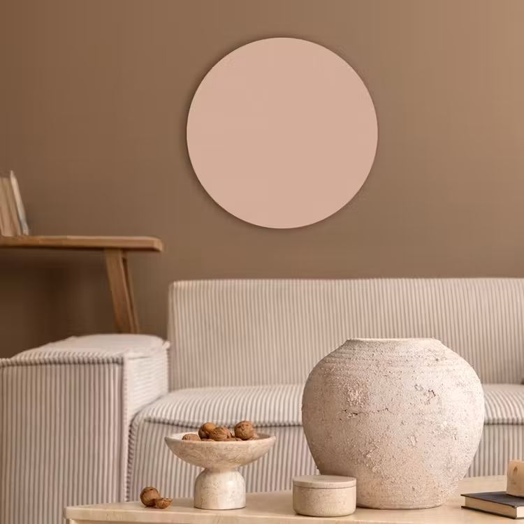Blush - Terracotta - Nude Akoestische PET Vilt - Rond klein 838 -sfeer1