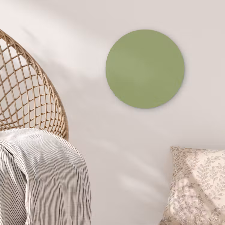 Sage - Green - Groen Akoestische PET Vilt - Rond klein 838 -sfeer4