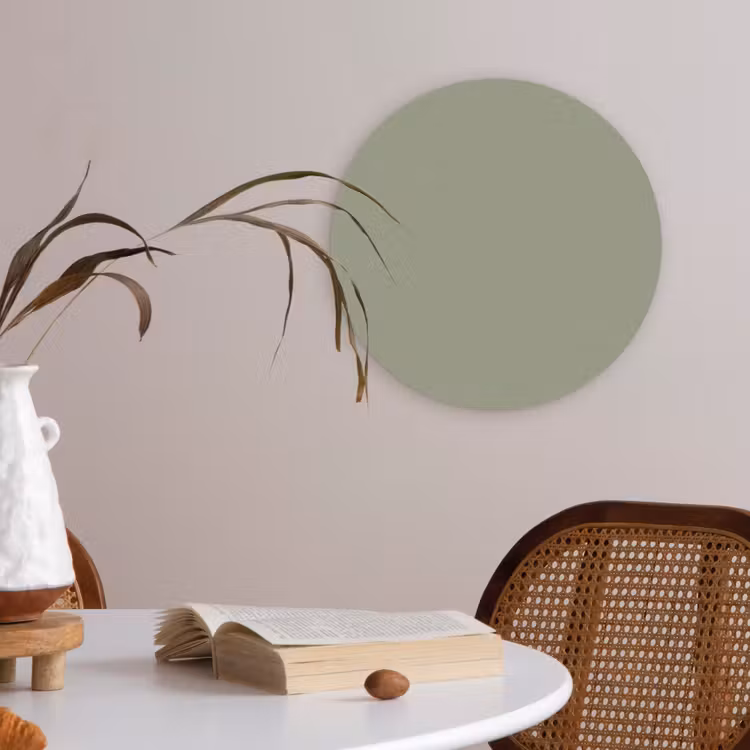Sage - Mist - Groen Akoestische PET Vilt - Rond klein 838 -sfeer3