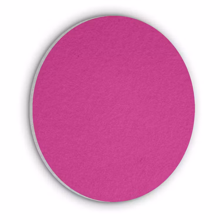 Velvet - Magenta - Roze Akoestische PET Vilt - Rond klein 838 -3d