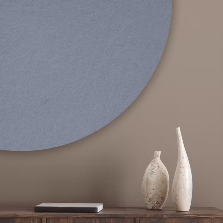 Slate - Whisper - Blauw Akoestische PET Vilt - Rond klein 838 -sfeer5_closeup