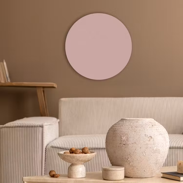 Soft - Blush - Roze Akoestische PET Vilt - Rond klein 838 -sfeer1