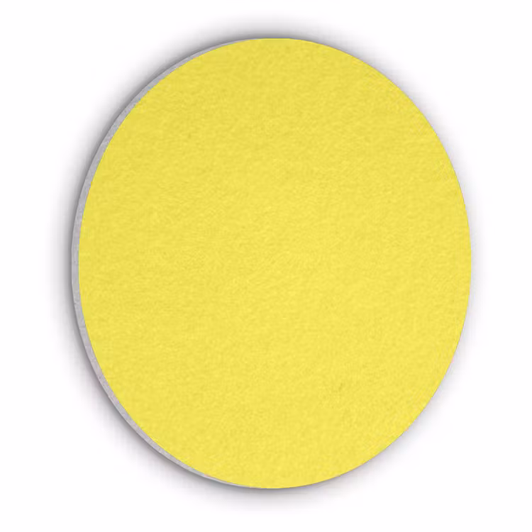 Soft - Custard - Geel Akoestische PET Vilt - Rond klein 838 -3d