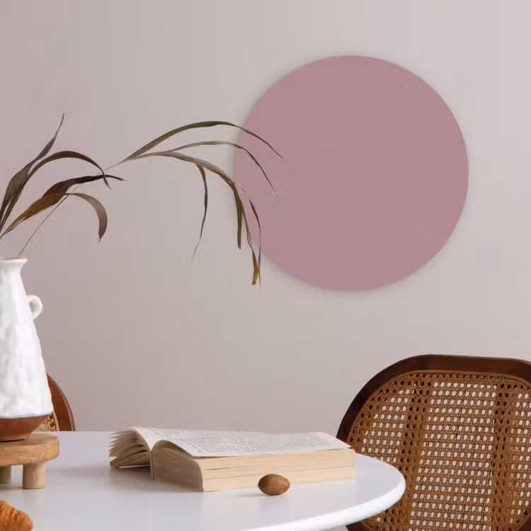 Dusty - Mauve - Paars Akoestische PET Vilt - Rond klein 838 -sfeer3
