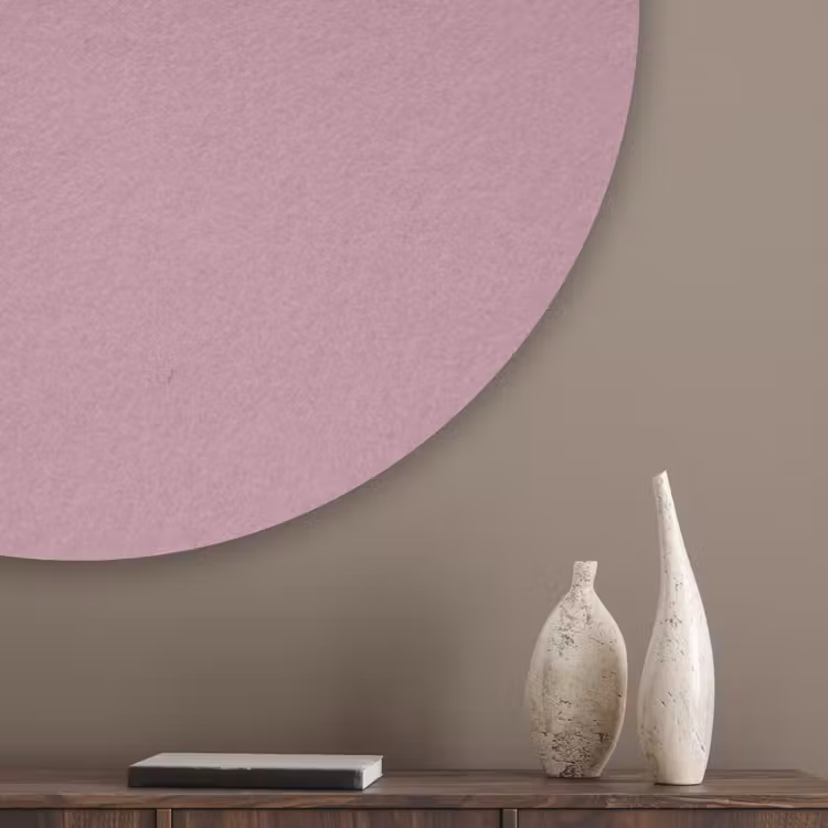 Dusty - Mauve - Paars Akoestische PET Vilt - Rond klein 838 -sfeer5_closeup