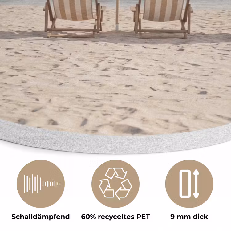 Strand - Stoelen - Parasol Akoestische PET Vilt - Rond klein -closeup_DE