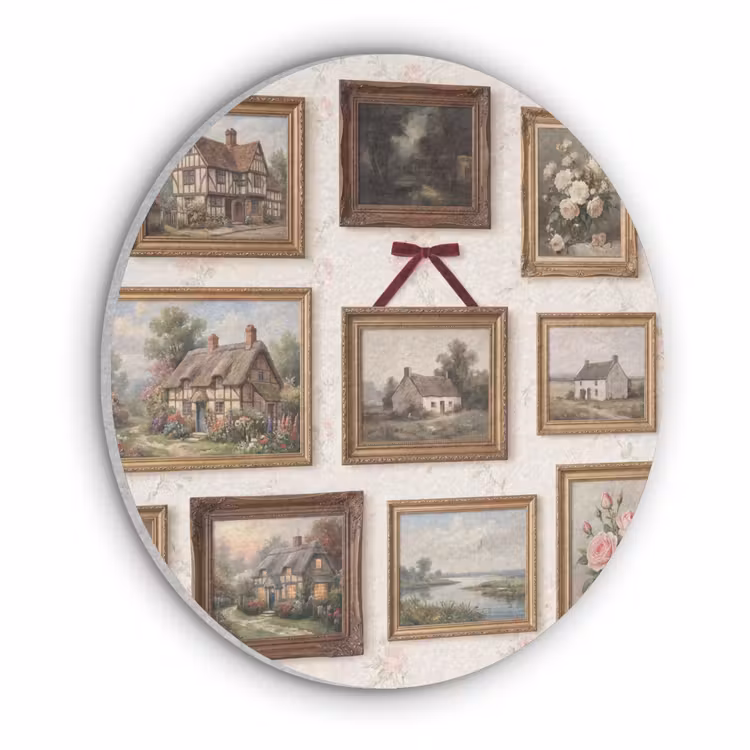 Dier - Kat - Portret - Klassiek Akoestische PET Vilt - Rond klein -3d