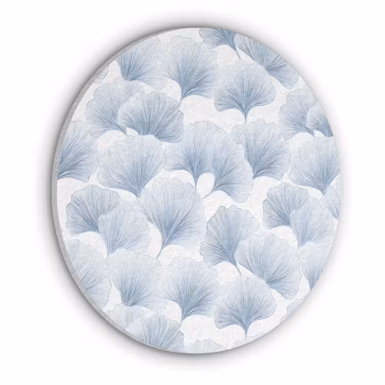 Waaier - Modern - Blauw Akoestische PET Vilt - Rond klein 838 -3d