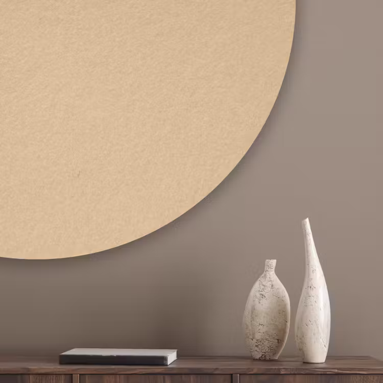 Warm - Sand - Nude Akoestische PET Vilt - Rond klein 838 -sfeer5_closeup