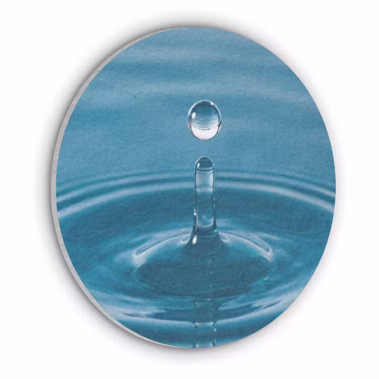 Waterdruppel - Water - Oppervlakte Akoestische PET Vilt - Rond klein -3d