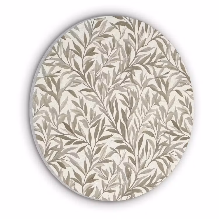 Takken - Botanisch - Taupe Akoestische PET Vilt - Rond klein 838 -3d