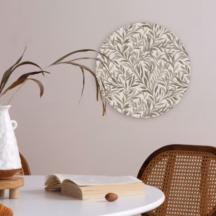 Takken - Botanisch - Taupe Akoestische PET Vilt - Rond klein 838 -sfeer3