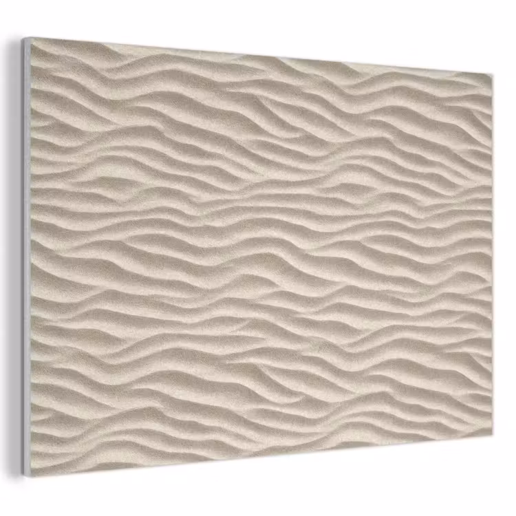 Zand - Golven - Beige PET vilt klein 837 -3d