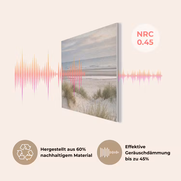 Zandstrand - Bewolkt - Duinen PET vilt klein -USP_DE