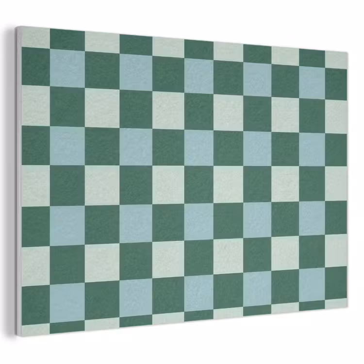 Schaakbord - Klassiek - Groen PET vilt klein 837 -3d