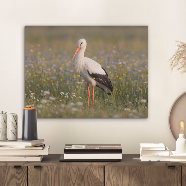 Ooienvaar - Bloemen - Weide - Kleurrijk PET vilt klein -sfeer1