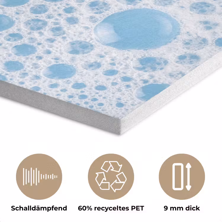 Schuim - Bubbels - Blauw PET vilt klein -closeup_DE