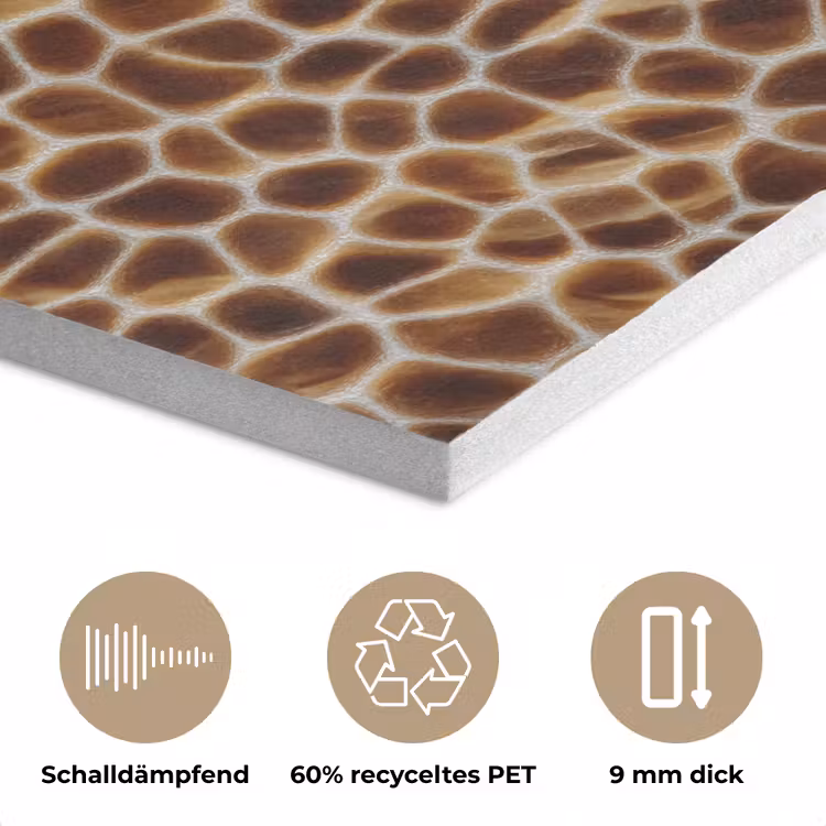 Schildpad - Bruin - Patroon PET vilt klein 837 -closeup_DE