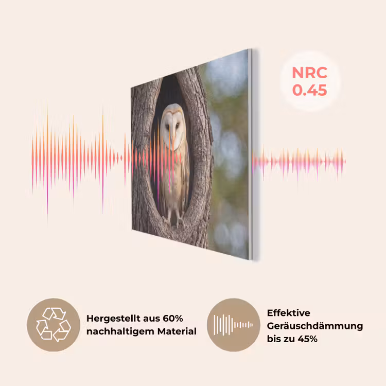 Kerkuil - Boom - Natuur - Bruin PET vilt klein -USP_DE