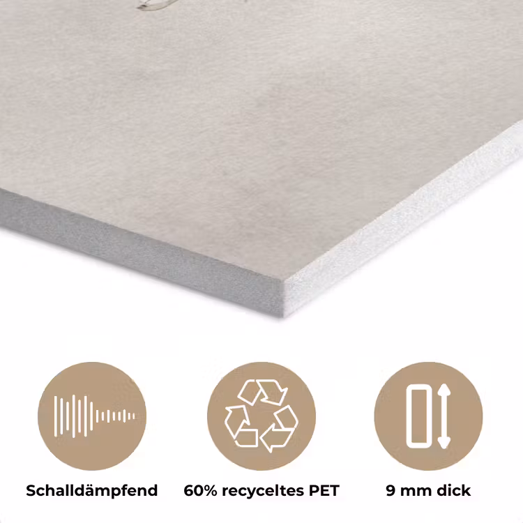 Vlinder - Bloem -Natuur - Beige PET vilt klein -closeup_DE