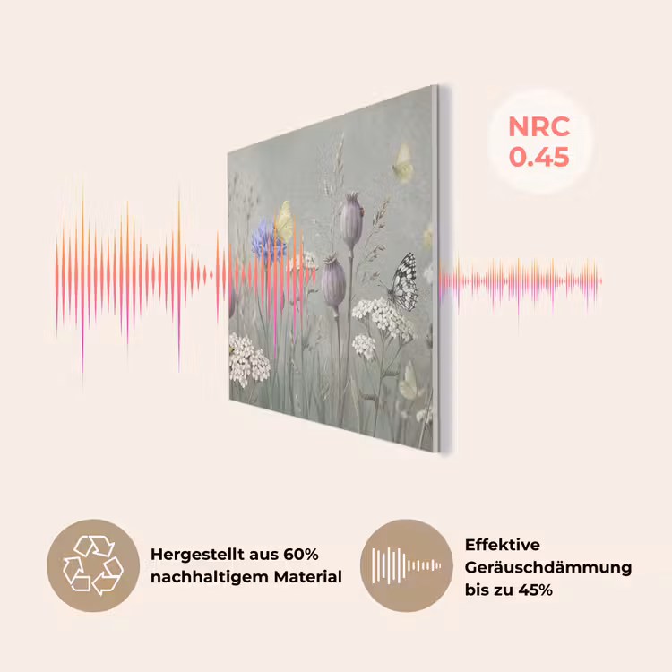 Vlinders - Wildbloemen - Illustratie - Kleurrijk PET vilt klein -USP_DE