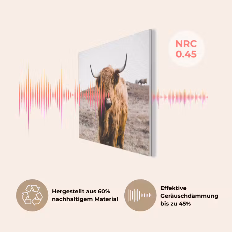 Schotse hooglander - Landschap - Koe - Bruin - Dieren - Natuur PET vilt klein -USP_DE