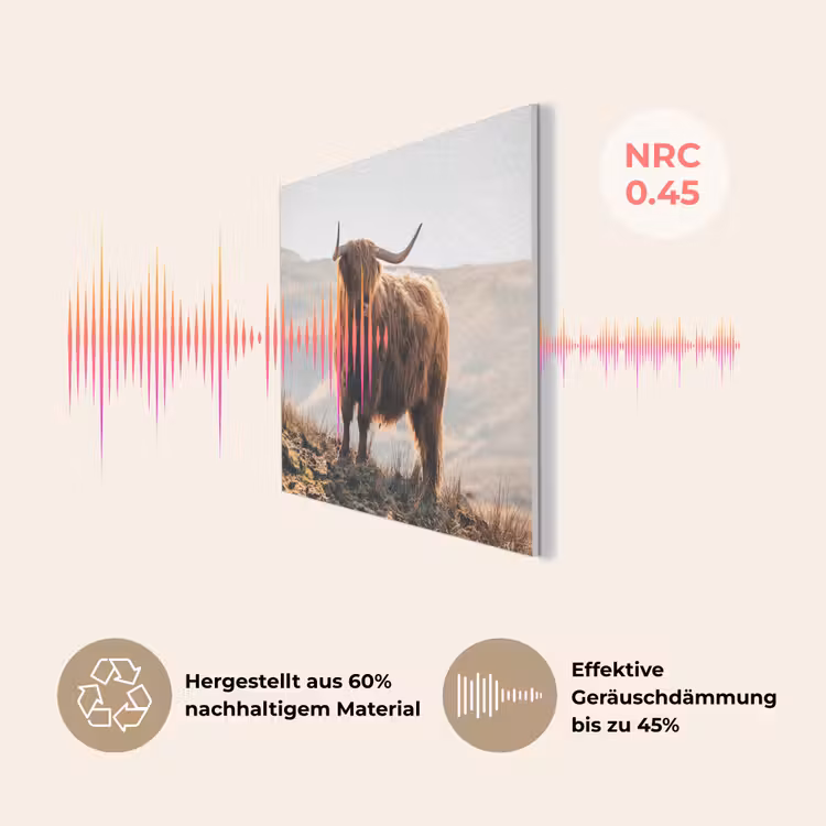 Schotse hooglander - Dieren - Landelijk - Landschap - Koe - Natuur PET vilt klein -USP_DE
