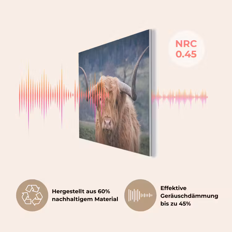 Schotse Hooglander - Koeienkop - Landschap - Natuur - Koe PET vilt klein -USP_DE
