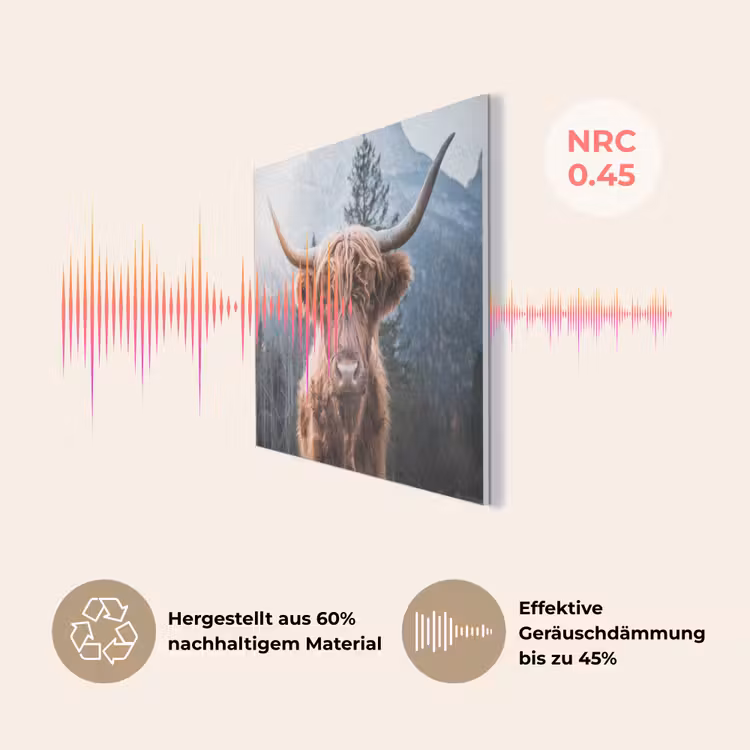 Schotse hooglander - Koe - Dieren - Berg - Natuur PET vilt klein -USP_DE