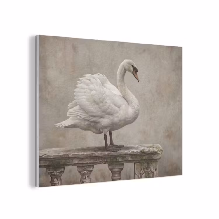 Zwaan - Elegant - Dieren - Wit PET vilt klein -3d