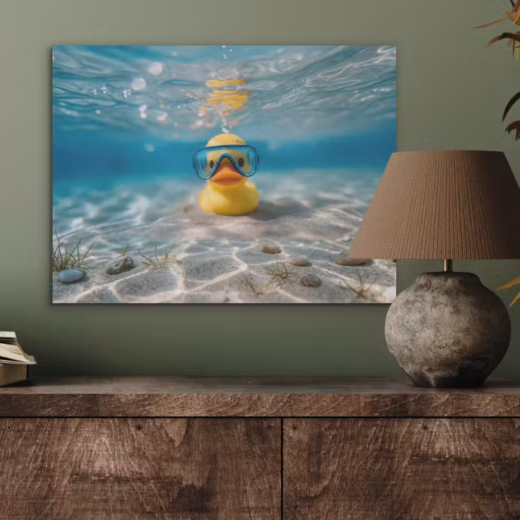 Duikbril - Eend - Water PET vilt klein -sfeer2