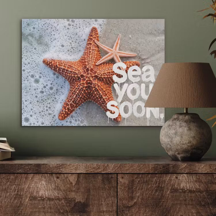 Sea you soon - Zeester - Zee PET vilt klein -sfeer2