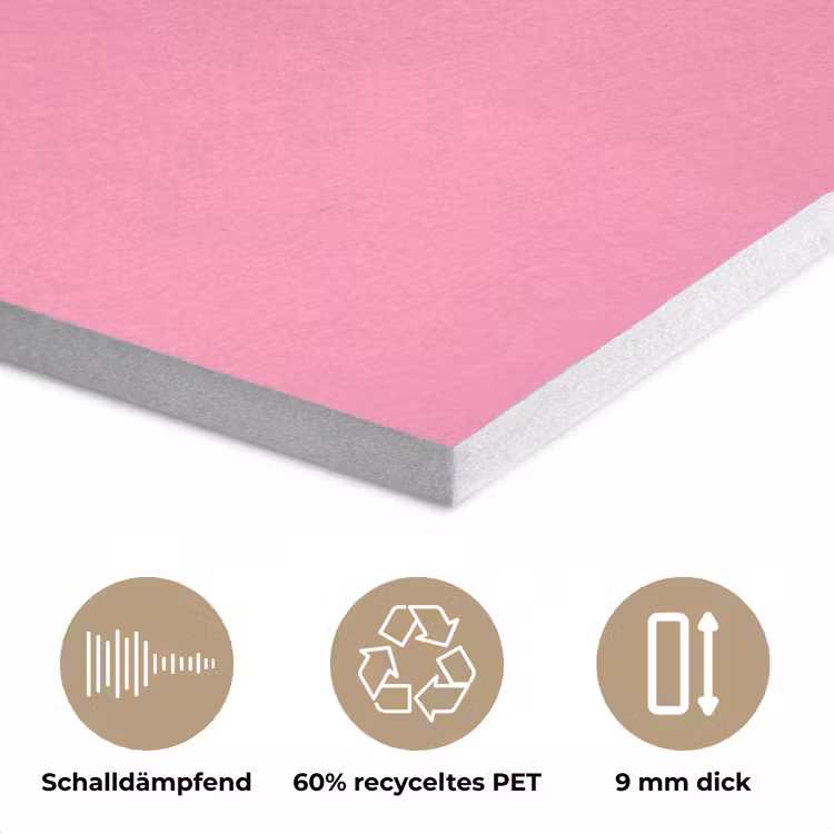 Smiley - Bloem - Roze PET vilt klein -closeup_DE