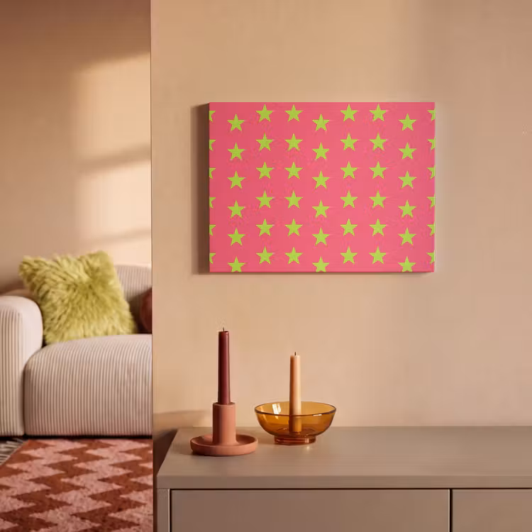 Sterren - Patroon - Roze PET vilt klein 837 -sfeer1