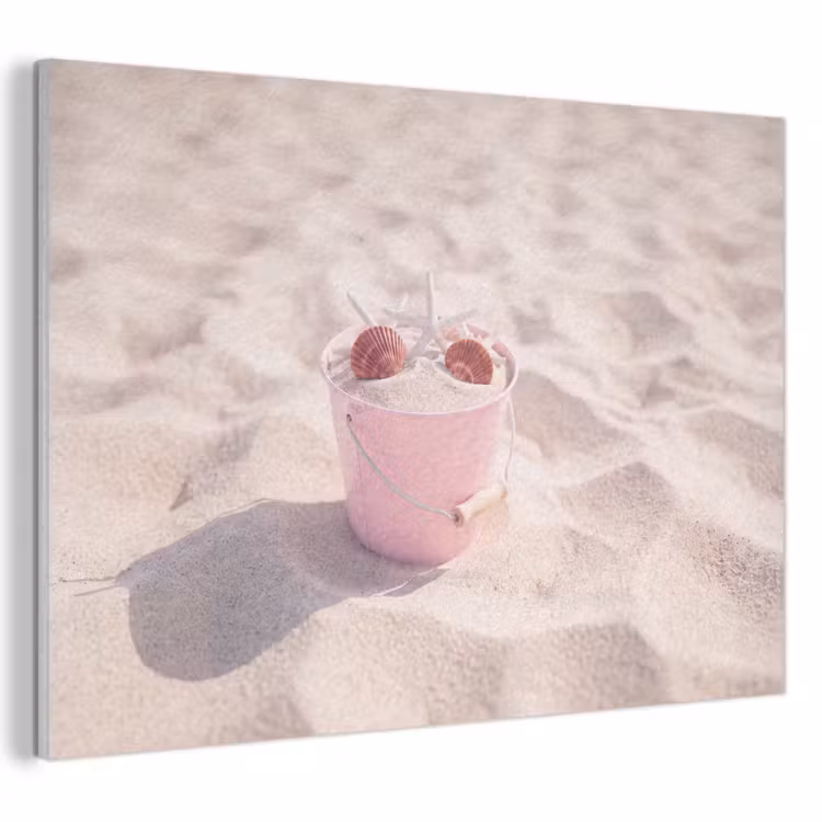 Strand - Schelpen - Zomer - Roze - Decoratie PET vilt klein -3d