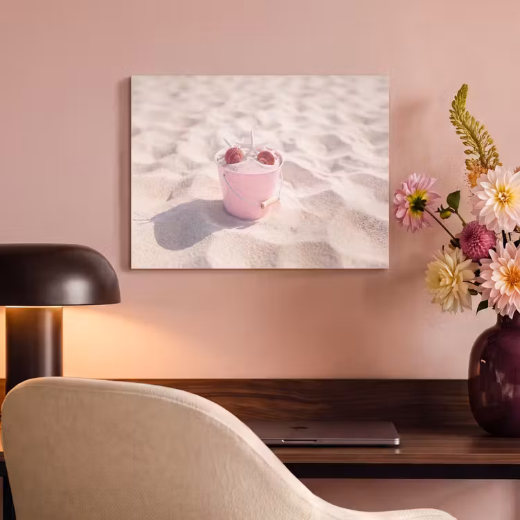 Strand - Schelpen - Zomer - Roze - Decoratie PET vilt klein -sfeer3