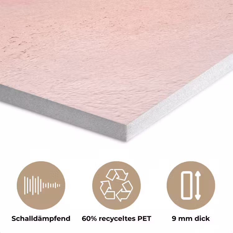 Strand - Oceaan - Golven - Roze Zand - Natuur PET vilt klein -closeup_DE