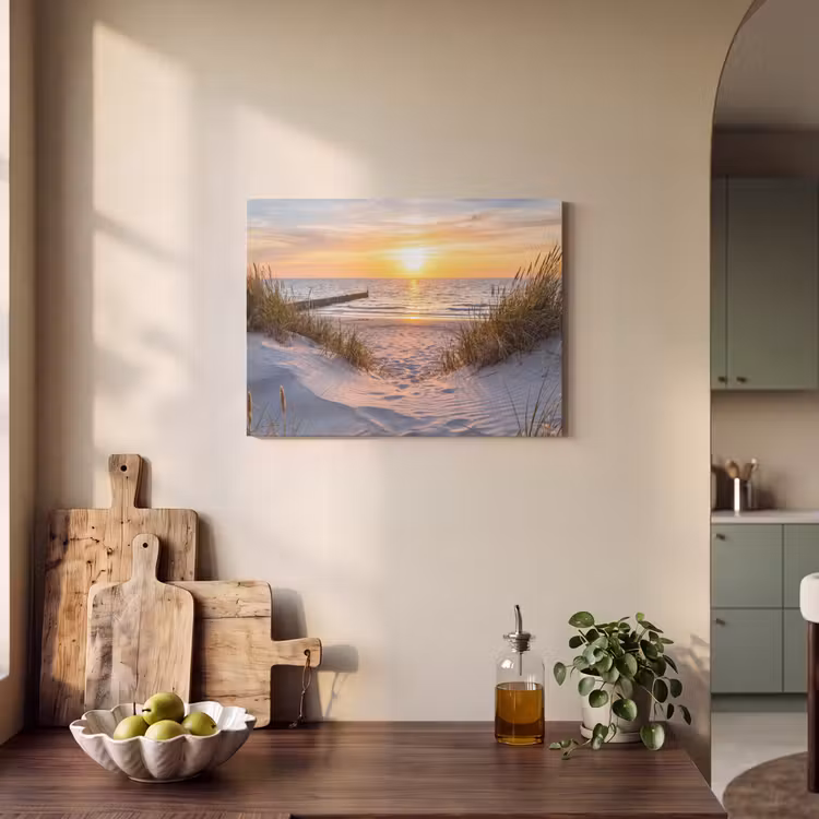 Strand - Zonsondergang - Natuur - Landschap PET vilt klein -sfeer2