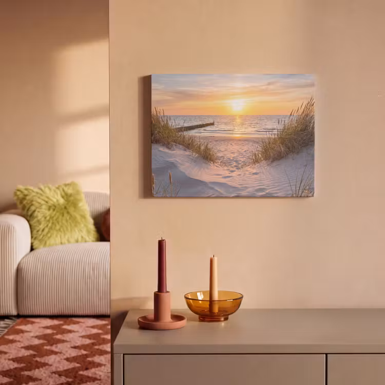 Strand - Zonsondergang - Natuur - Landschap PET vilt klein -sfeer1