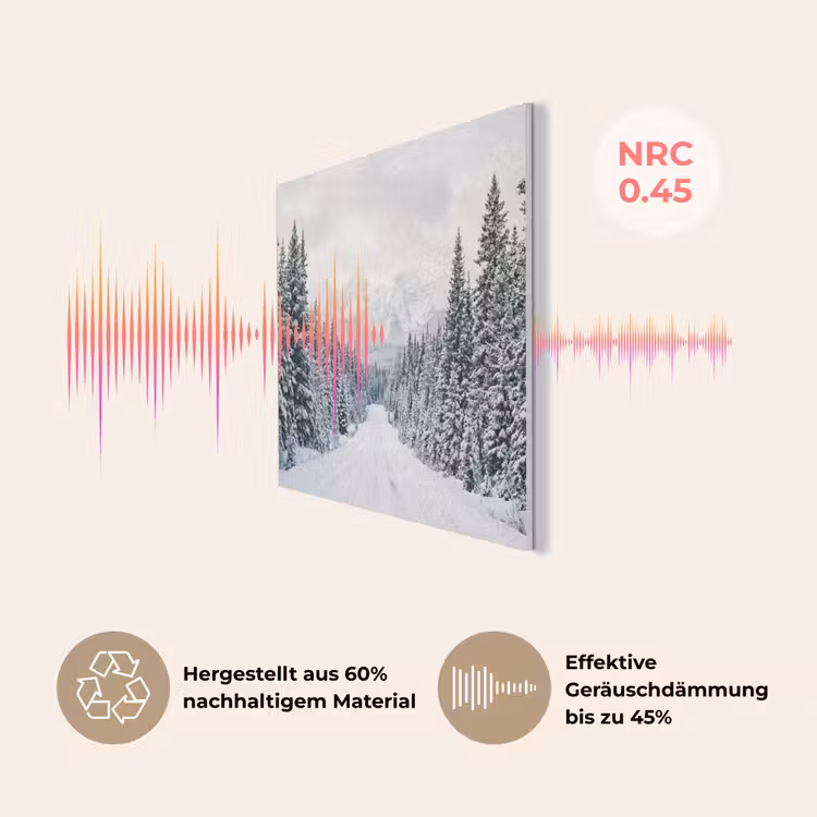 Weg - Sneeuw - Naaldbos - Winter - Avontuurlijk PET vilt klein -USP_DE